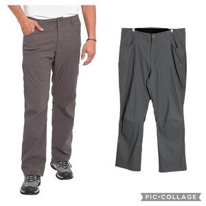 Eddie Bauer Men's Fleece Lined Gray Green Size 36” x 30” Activewear Pants